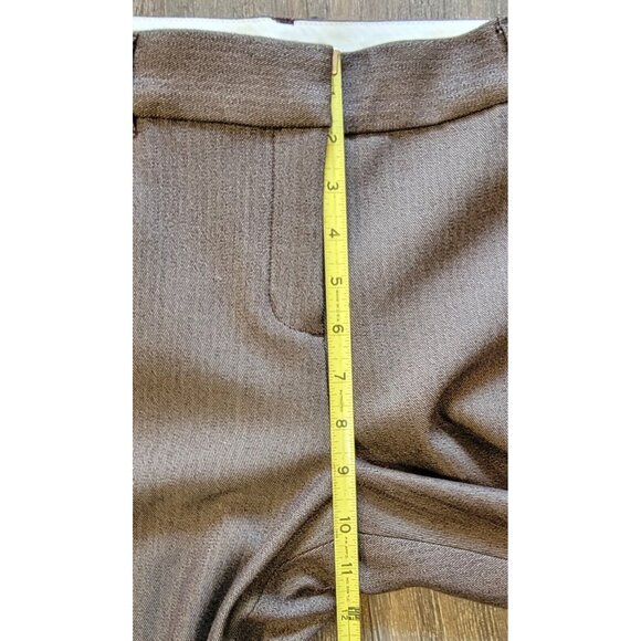Vivienne Tam Womens Size 10 Brown Toupe Dress Pants Low Rise - Picture 3 of 7